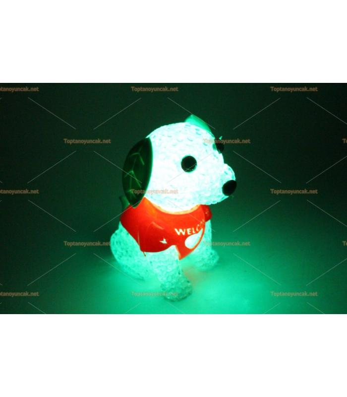Toptan ucuz ışıklı oyuncak silikon lamba köpek