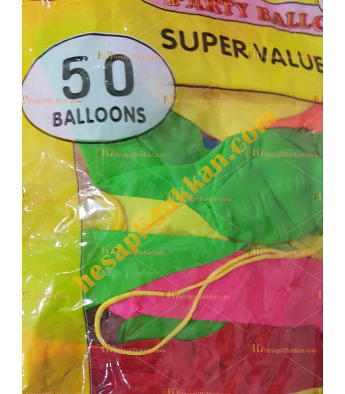 Toptan en ucuz ipli lastikli balon 50 li paket