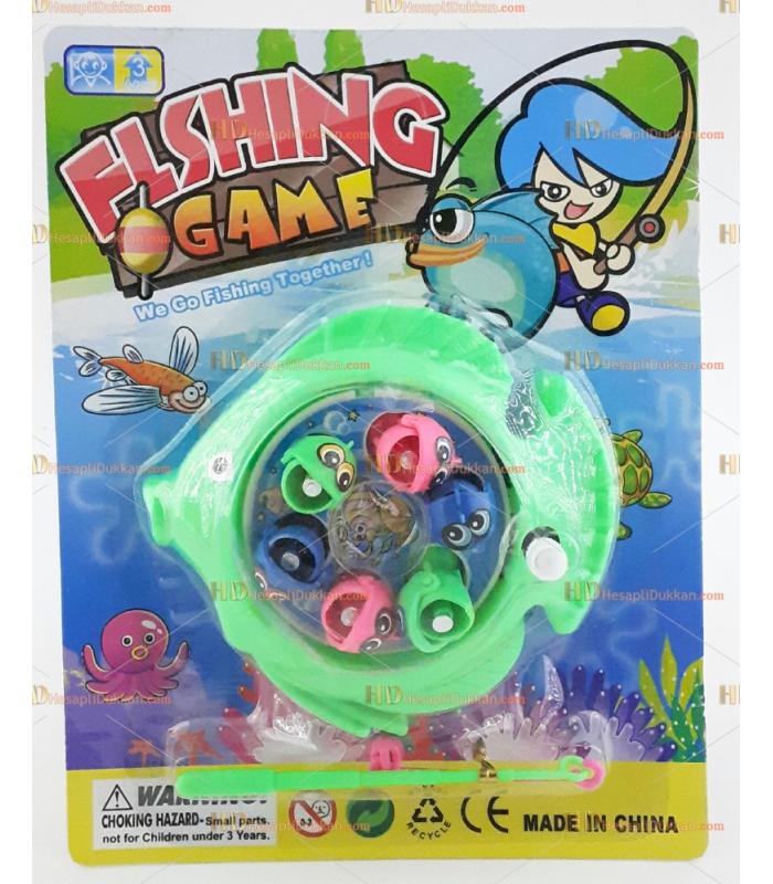 Mini olta balık avlama oyuncak mavi