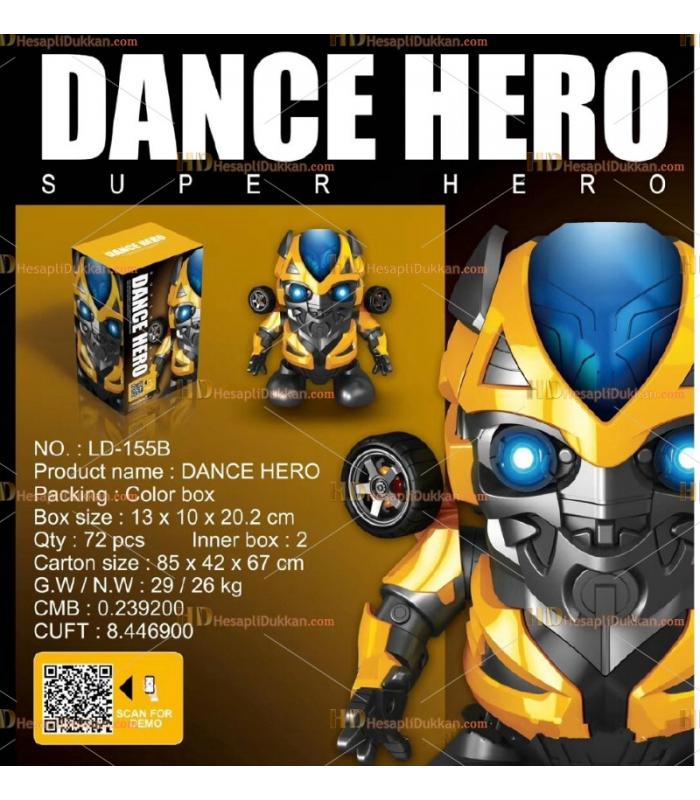 Toptan dans eden kahraman oyuncak robot bumble bee
