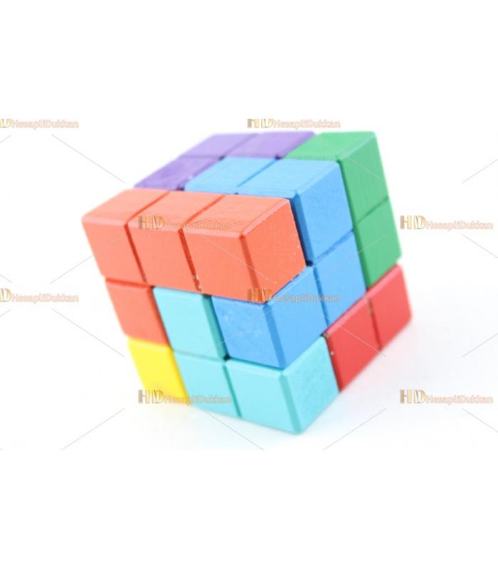 Promosyon oyuncak tetris zeka küpü ahşap